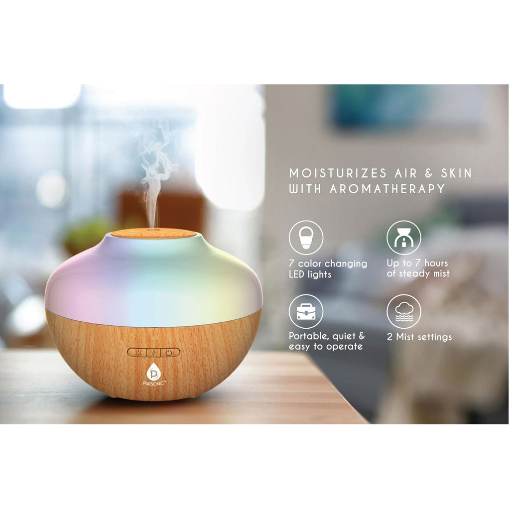 Pursonic Ultimate Wellness Bundle: Air Purifier, Diffuser & Essential Oils Set