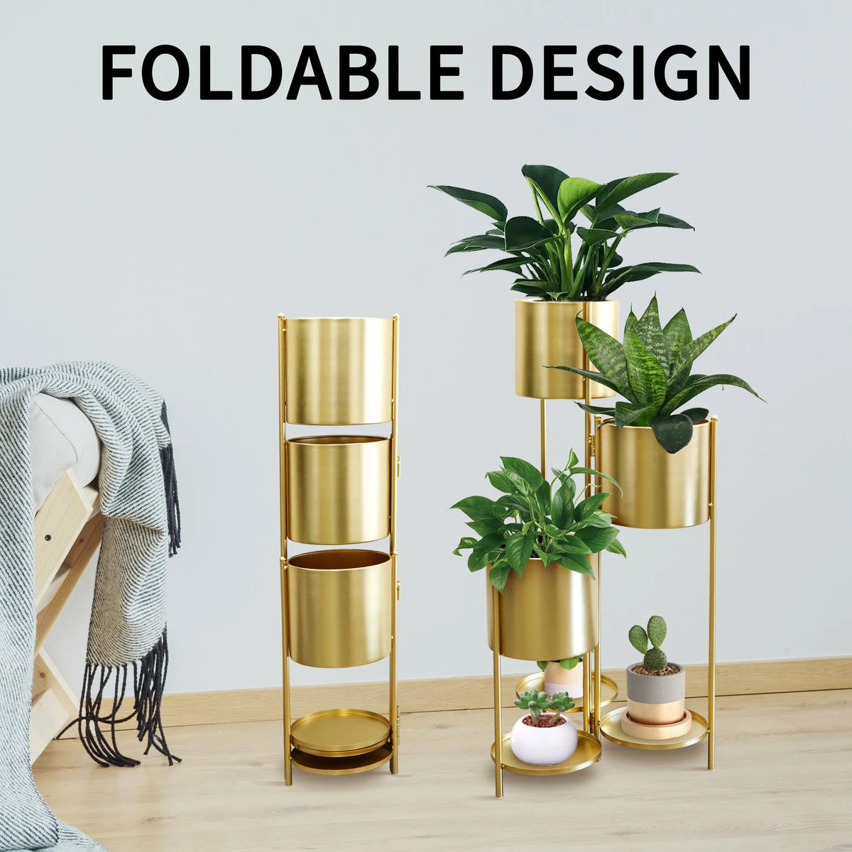 VerdaHigh - 6 - Tier Premium Metal Plant Stand